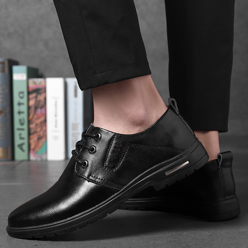 Forår efterår læder mænd sko fritidssko snøre loafers oxford sko brudekjole sko stor størrelse 38-47