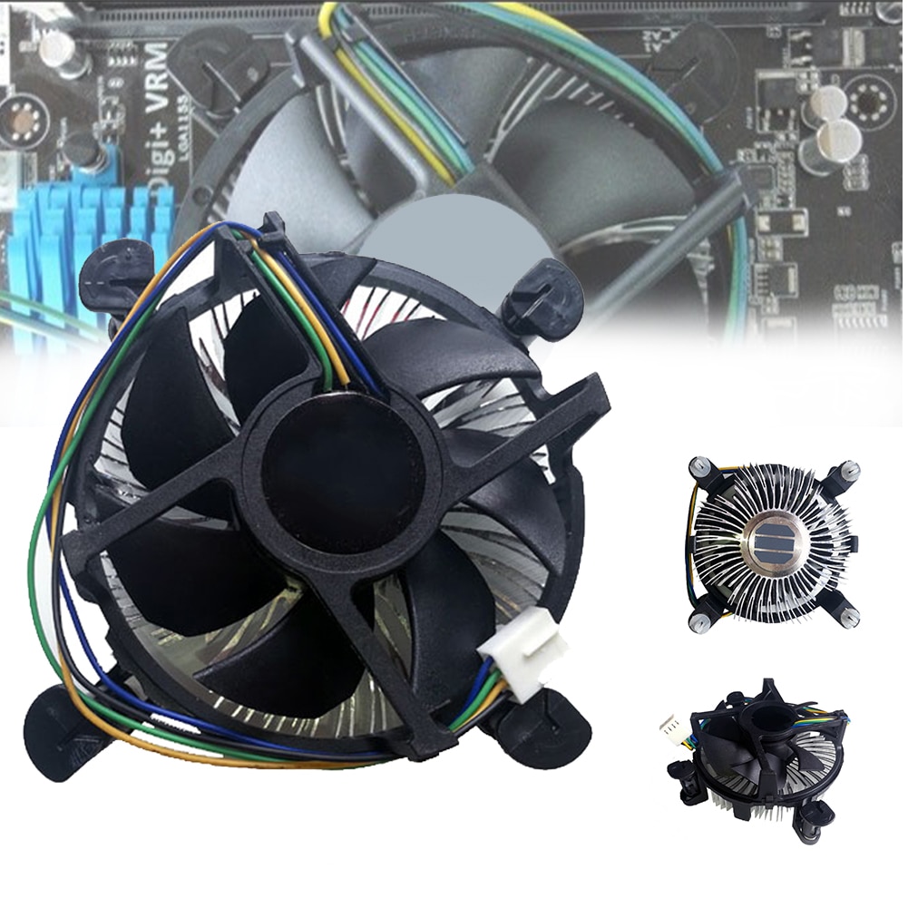 Radiator Universal Office Computer Components Aluminum CPU Fan Home Useful Quiet Cooler System Accessories Heatsink For Intel