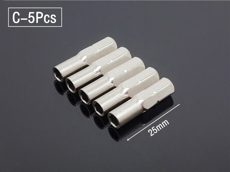 4mm adapteri uritettu phillips tarkkuuskärjet ruuvimeisseli korjaus kannettava tietokone bitti adapteri manuaalinen / sähköinen ruuvimeisseli: C 5 kpl