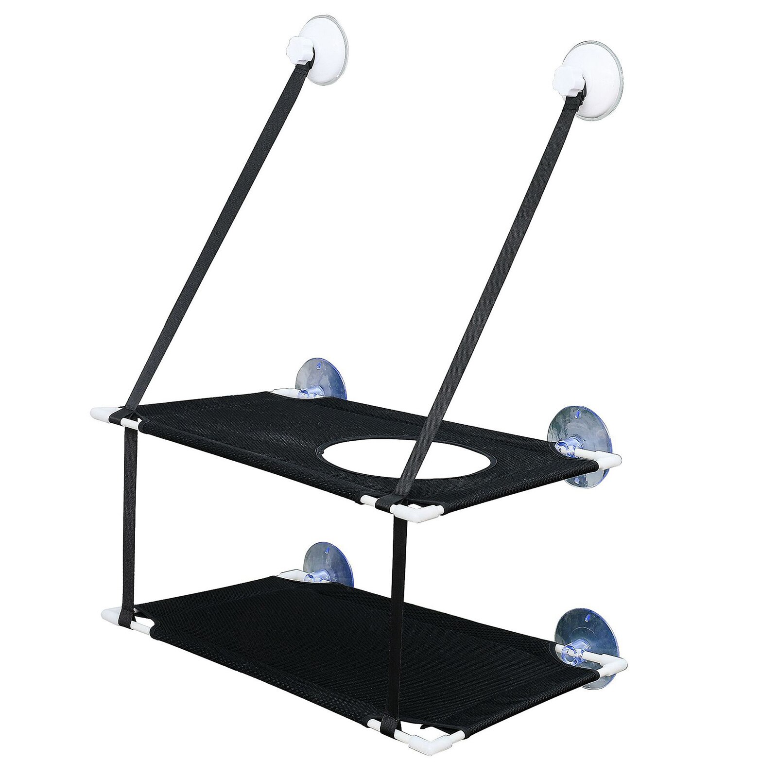 Window Mounted Bed Sofa Mat Washable Pet Cat Hammock Pet Supplies Space Saving Cushion Hanging Shelf Resting Seat With Suction: C