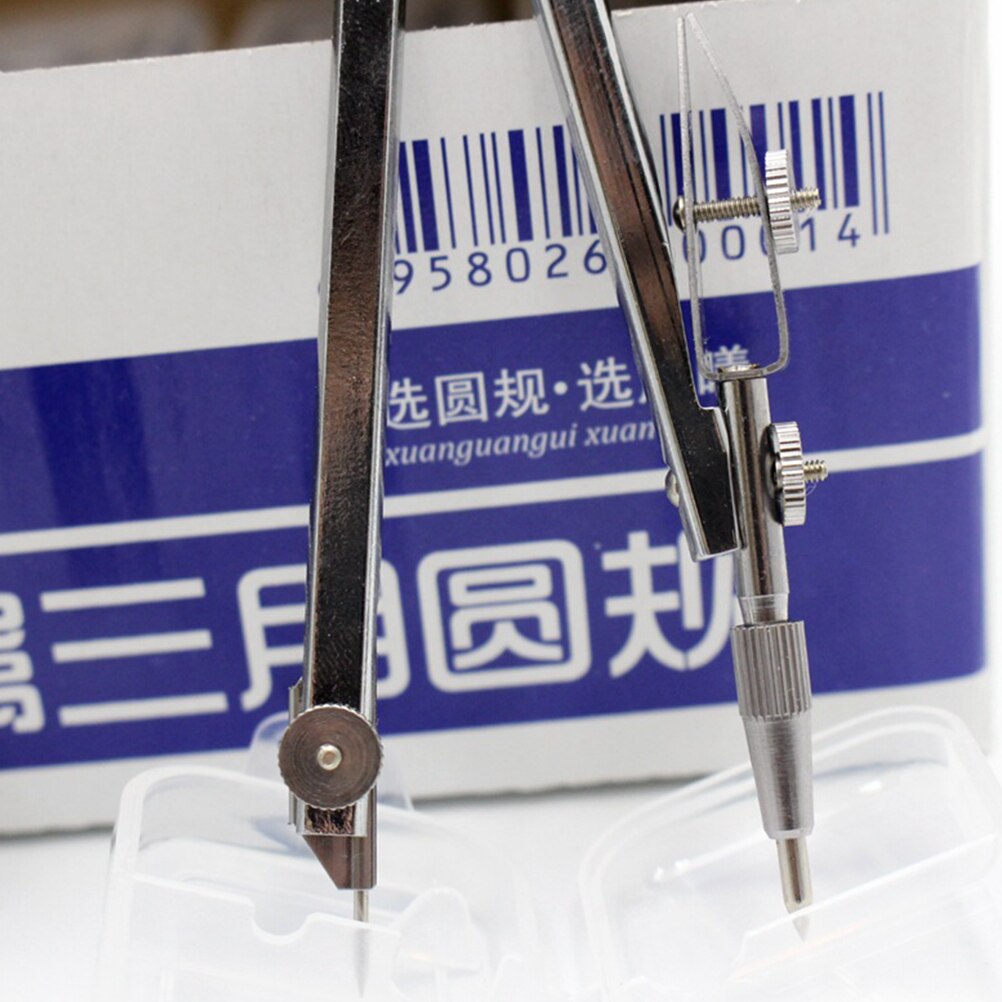 2Pcs Geometry Compasses Compasses Drafting Compasses Students Stationery