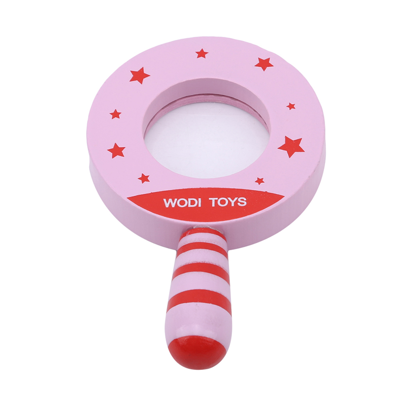 Baby klassisk legetøj kalejdoskop træ sødt forstørrelsesglas legetøj til børn pædagogisk læring udforske evne udvikle pige dreng
