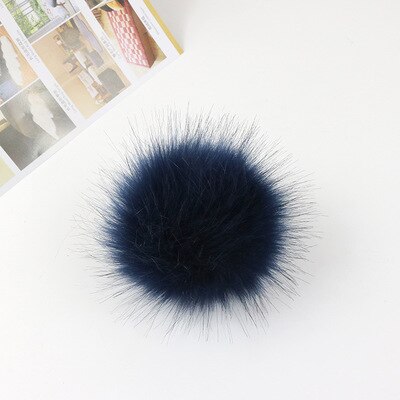30 stk/parti 8cm blandede bløde rundformede imiterede ræve pomponkugler fluffy pom pom til børn gør-det-selv beklædningsgenstand håndværk: 12