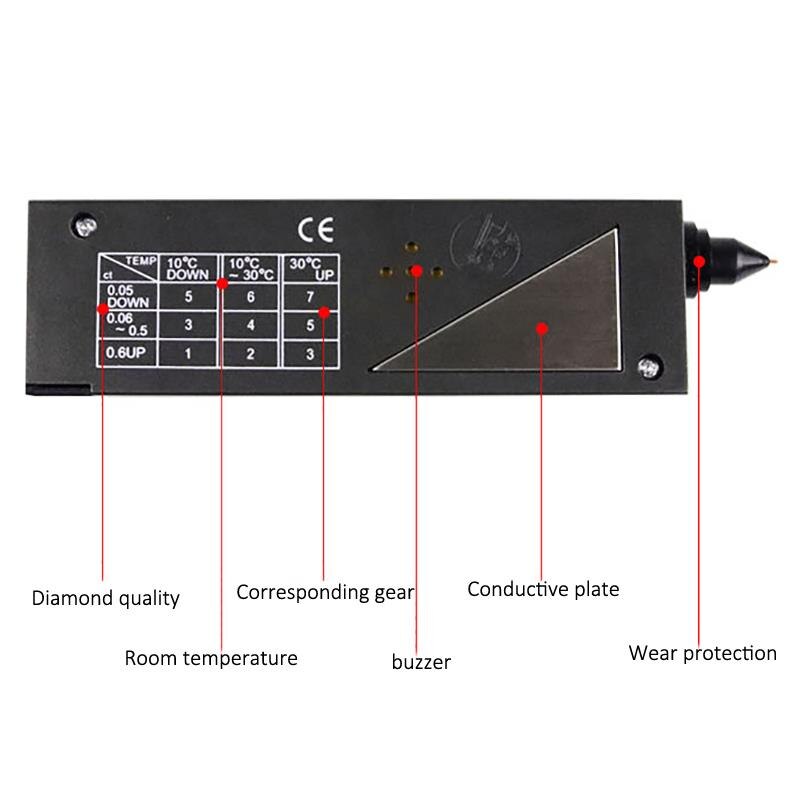 Diamant Tester pen V2 Professionele Hoge Nauwkeurigheid Edelsteen Gem Jewelry Watcher Selector Tool LED Diamond Indicator Test Pen