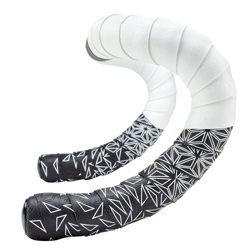 Mountain Road Bike Handlebar Tape Silicone Non-Slip Sweat-Absorbing Bicycle Handle Strap Shock-Absorbing Cycling: BlackWhite