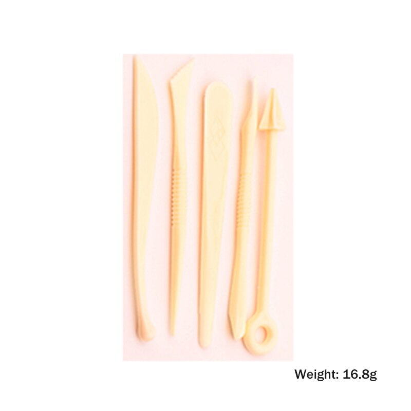 Plastic/Wooden/Metal Tools DIY Ceramic/Pottery Clay Sculpture Tools Set Shaping/Modeling/Sculpting/Carving/Coloring Clay Tools: PVC-5pcs