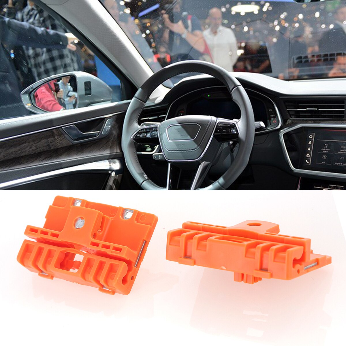 2pcs Window Regulator Repair Clips Window Regulator Clips Kit Lifter for A6 4B0837463B, 125-59010L 125-590009R Left Right