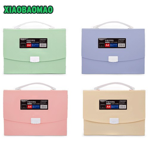 Simple Book Waterproof Bags A4 Paper Folder Document Folding Color Random Rectangle Office Homeschooling