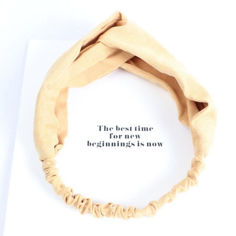 prinses haar accessoires Vrouwen Twist Hoofdband Haarband Tulband Elastische Hoofdband Bandage Haarband Gekruist Hoofdband: Yellow