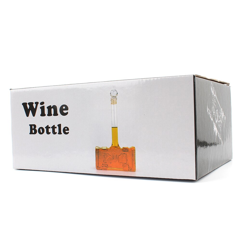 400ml Portable Wine Decanter Red Wine Pourer Aerator Hammer-shaped Family Party Champagne Glasses Decanter Bottle