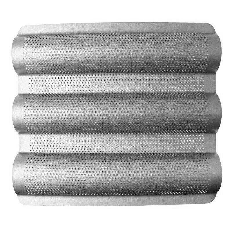 Baking Tray Non Stick Carbon Steel Baguette French Bread Pans Kitchen