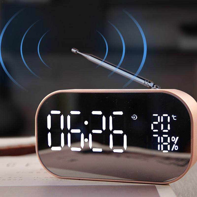 Bluetooth Speaker Wireless Mini Phone Alarm Clock Home Small Sound Computer Car Subwoofer Decoration