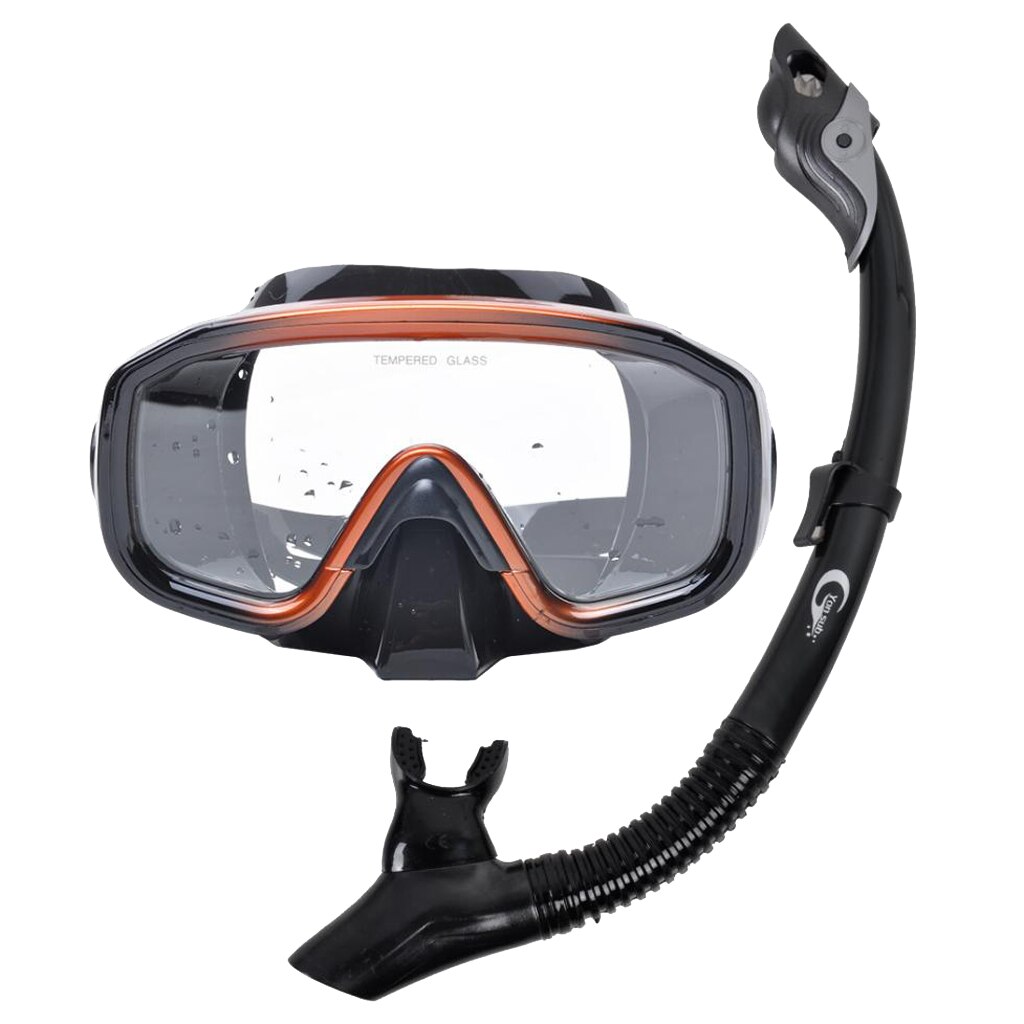 MagiDeal Scuba Dive Maschera Per Lo Snorkeling Occhiali Snorkel Tubo di Respirazione Maschera Set + Set di Tubi di Respirazione Attrezzatura Per Lo Snorkeling