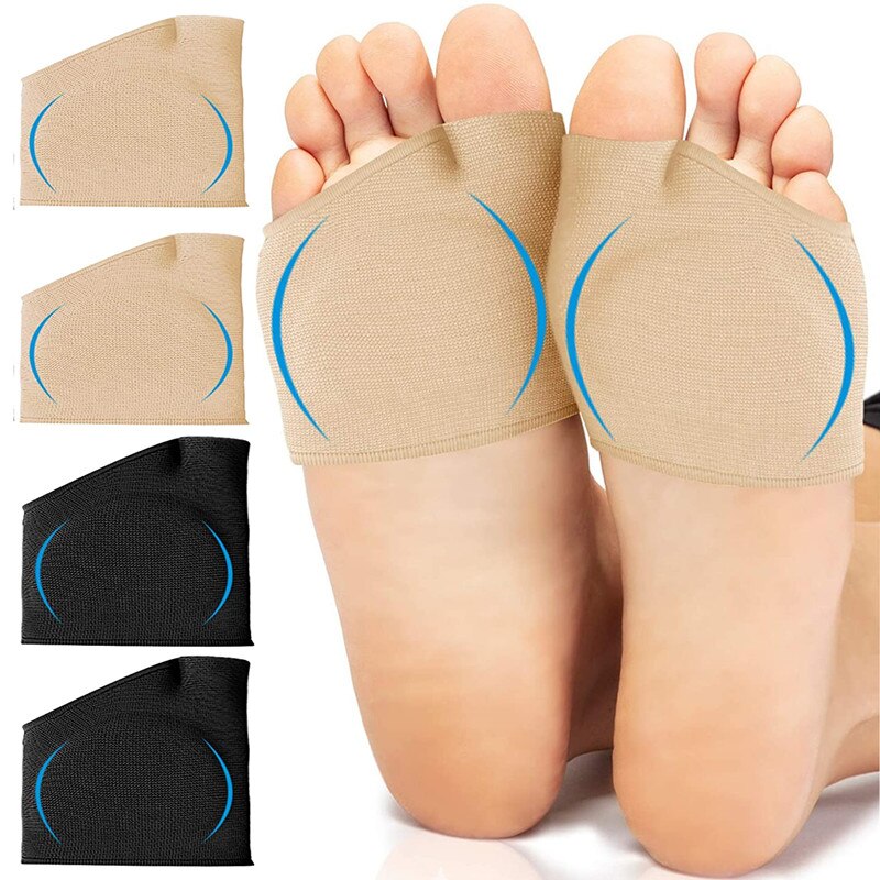 Mezze solette in gel di silicone per cuscinetti per manicotti in metatarso cuscinetti per scarpe antidolorifici dell'avampiede cuscini a sfera dei piedi inserto per attrezzi per la cura dei piedi