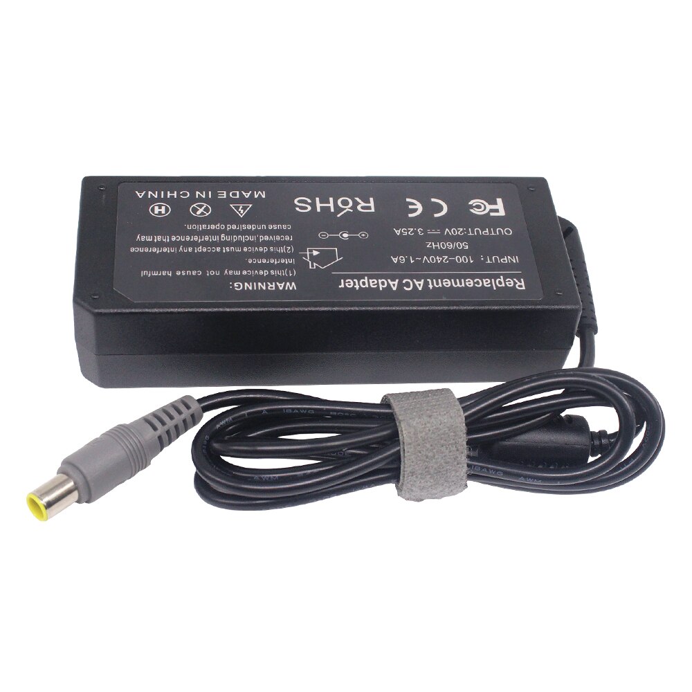 65W AC Adapter Laptop Charger for Lenovo Thinkpad T400 T410 T420 T420s T500 T520 T530 E545 T61 X140e X230 Edge 15 E430 E520 E53
