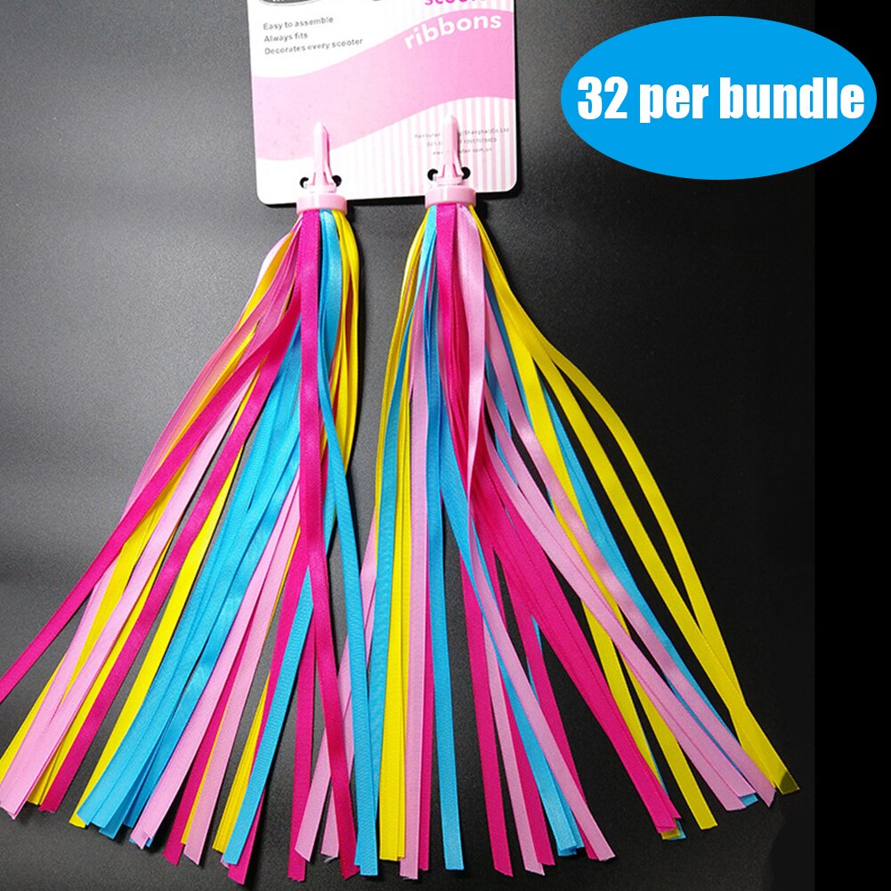 Manillar de bicicleta de colores con flecos para niños, cinta para bicicleta, triciclo, para niñas y niños, 2 uds.