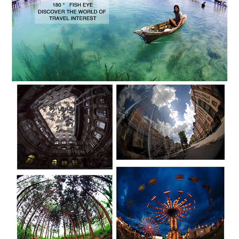 3in1 Fisheye Phone Lens 0.67X Wide Angle Zoom Fish Eye Macro Lenses Camera Kits With Clip Lens On The Phone For Smartphone