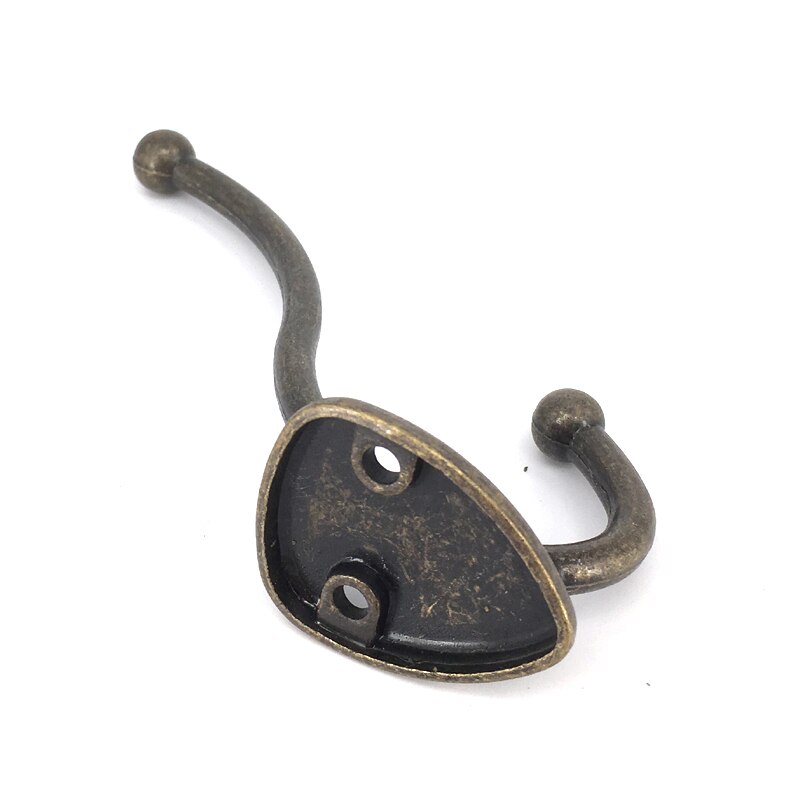 5 stk 116 mmx 75mm vintage tøj kroge retro bronze tøj væg dør bøjle store kroge