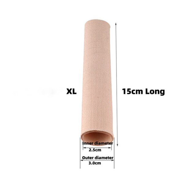 1Pcs Siliconen Vinger Teen Protector Separator Stof Applicator Corn Eelt Remover Hand Pijnbestrijding Zachte Buis Voetverzorging Pedicure: 15cm x 3cm