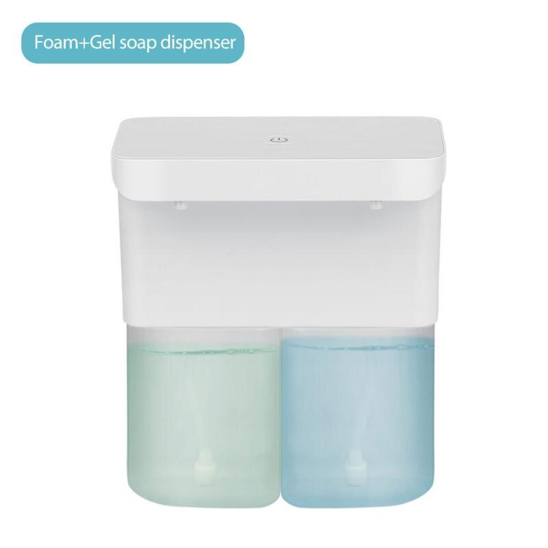 Double Hole Intelligent Sensor Soap Dispenser Wall-mounted Foam Washing Phone Automatic Liquid Soap Dispenser: Gel and foam