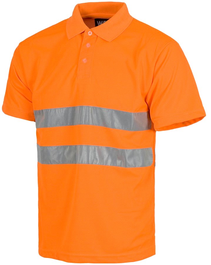 POLO alta VISIBILITA naranja trabajo
