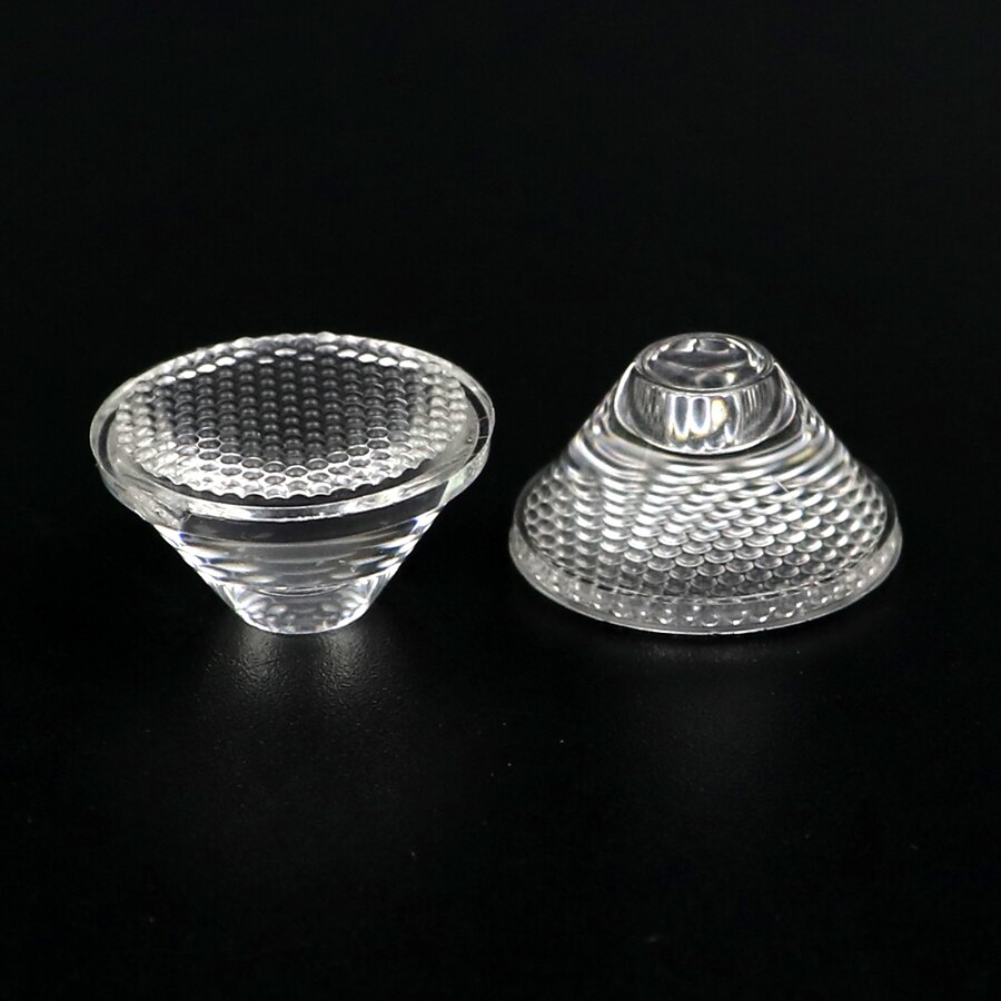 3 stk 20mm 5 15 30 45 60 80 90 120 grader pmma led linse reflektor kollimator til 1w 3w 5w 5050 led diode chip lys pære: 60 grader / Perleoverflade