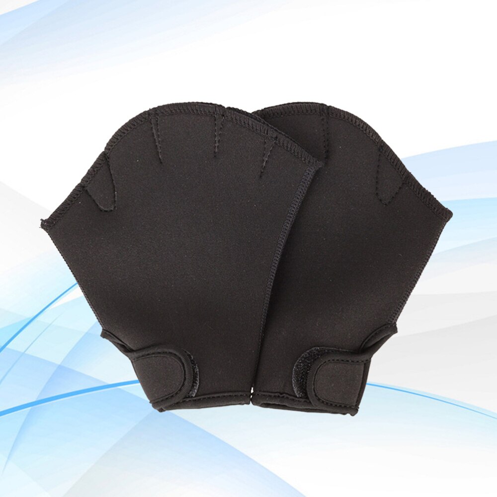 1 paar Schwimmen Schwimmhäute Aquatische Fit Traning Paddel Tauchen Größe L (Schwarz)