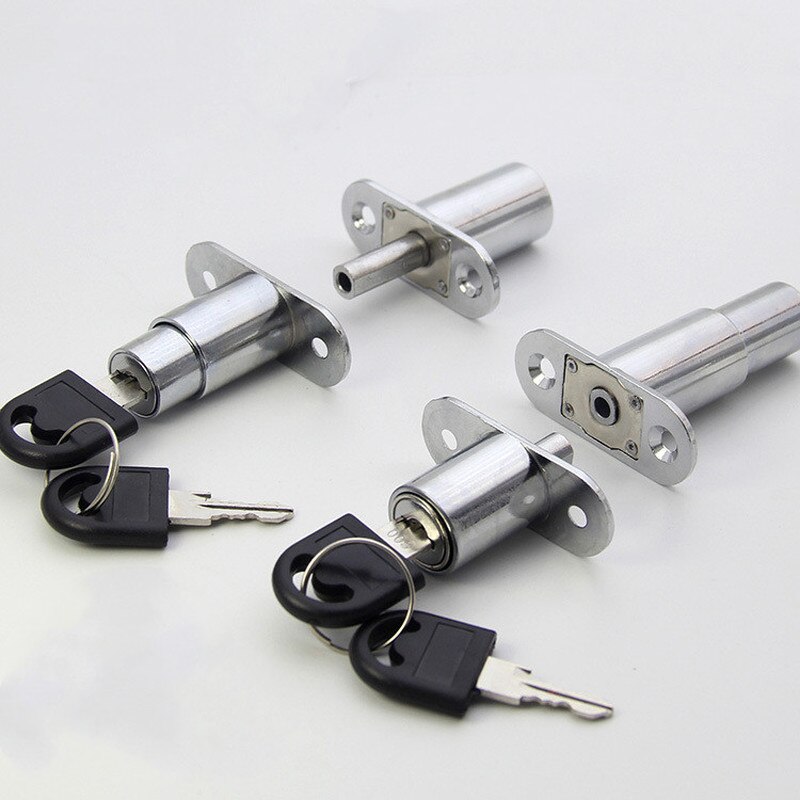 Useful Cam Cylinder Locks 23/32mm tongue door bolt latch wooden Cabinet wardrobe Sliding door With key alloy Furniture Hardware