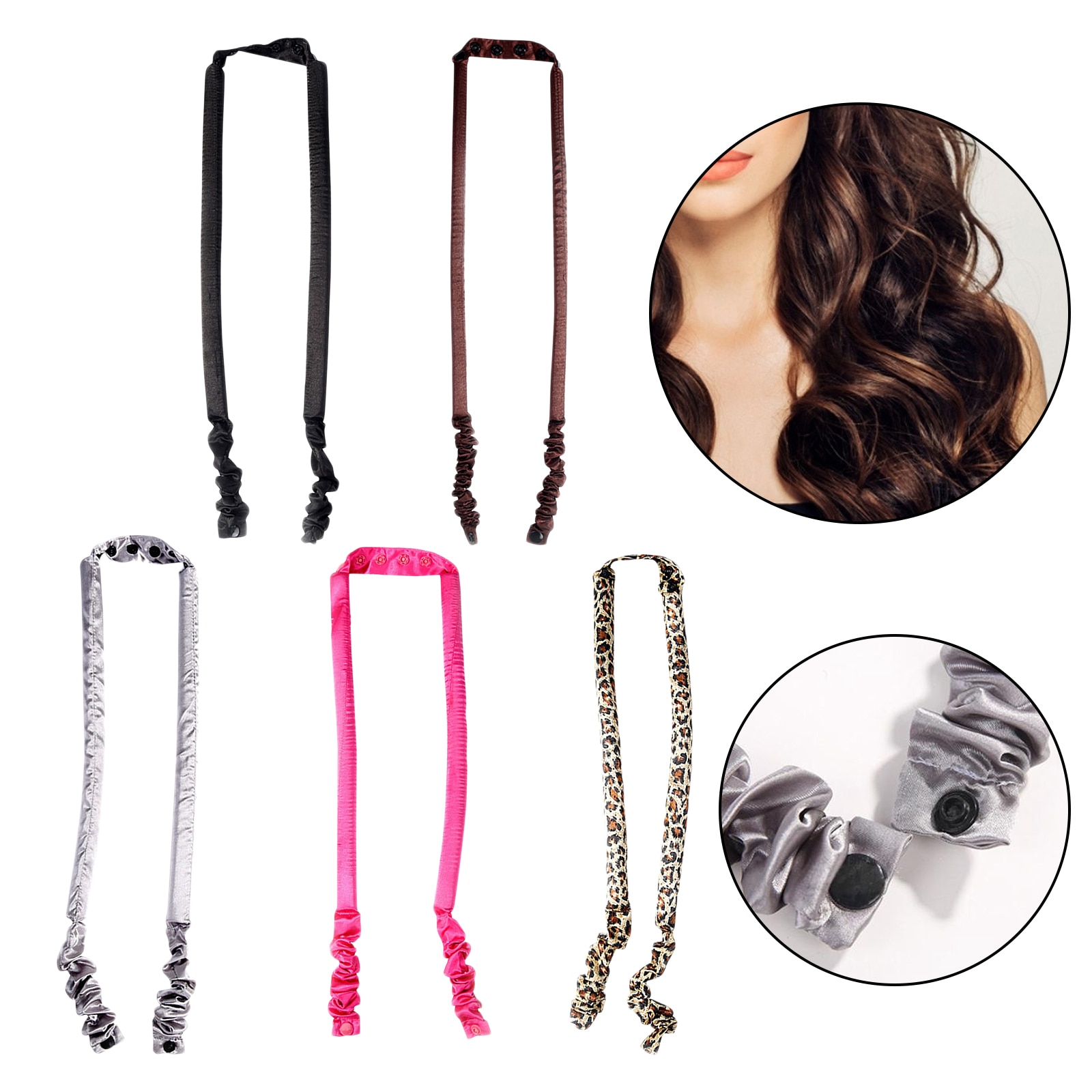 Geen Warmte Spiraal Perenbloem Curling Slapen Haar Rollen Flexibele Curling Staven Magic Wave Haar Krultang Haar Krultang Maker Tool