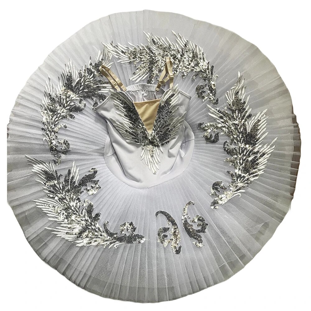 Klassisk ballet tutu voksne børn hvid svanesø pandekage tutu ballerina fest dans kostume ballet kjole piger kvinder