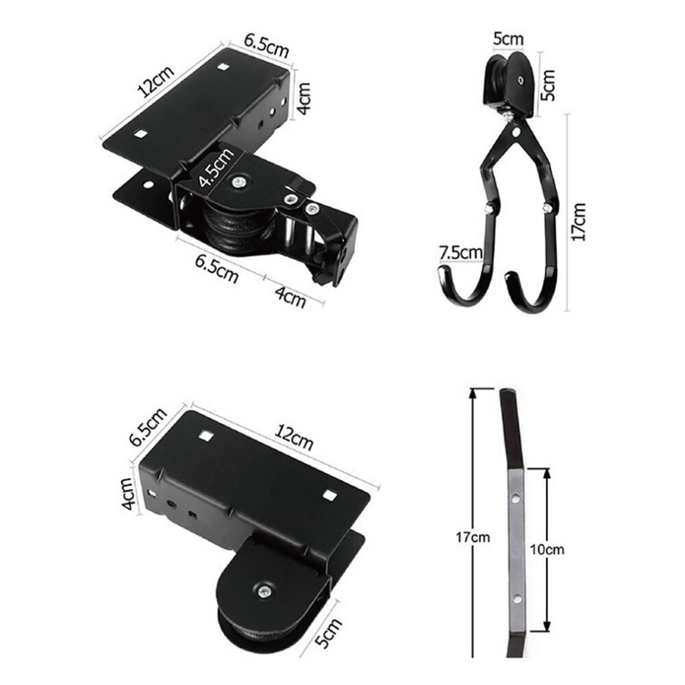 Multifunctionele Kayak Hoist Katrol Systeem Bike Lift Display Hanger Haak Garage Plafond Magazijnstelling Hanger met Gratis Touw