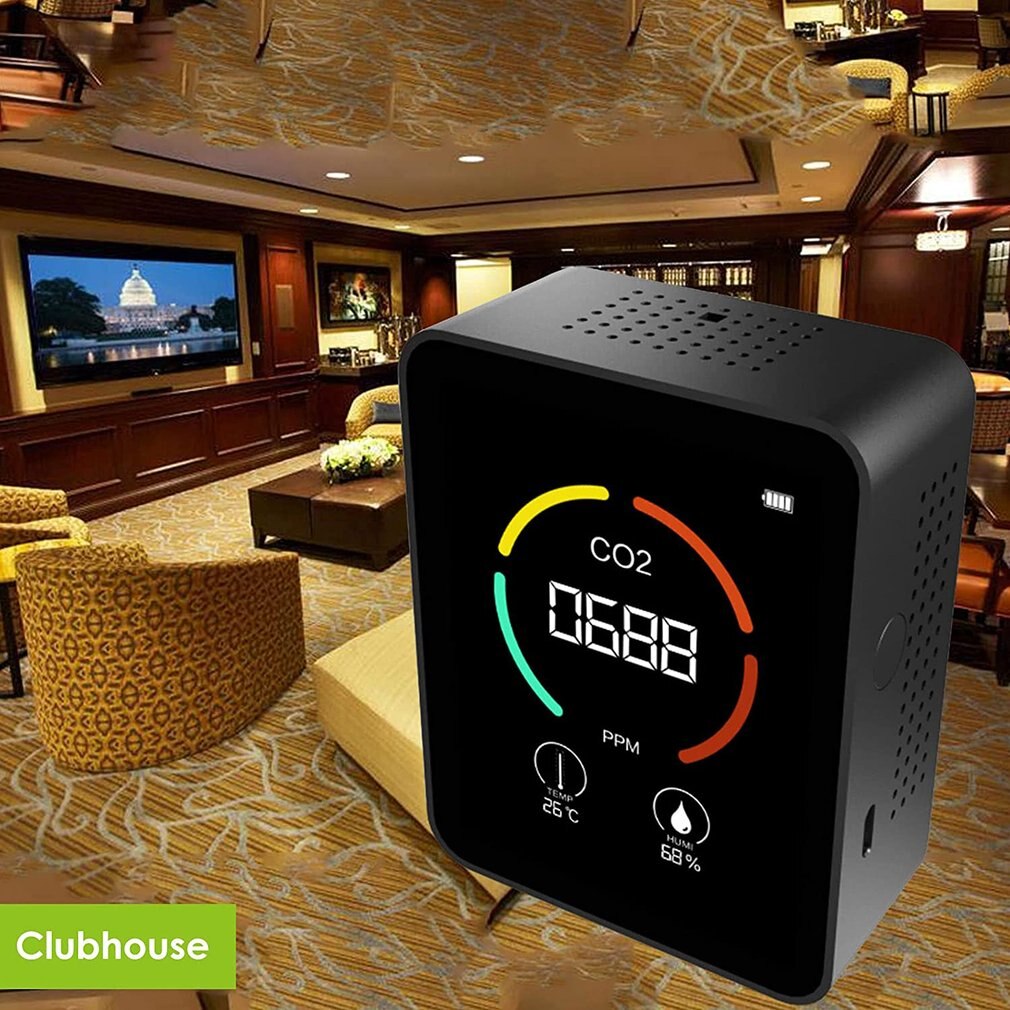 Air Carbon Dioxide Monitors Three In One Carbon Dioxide Hygrometer Combined Pollution Instrument Temperature Sensor