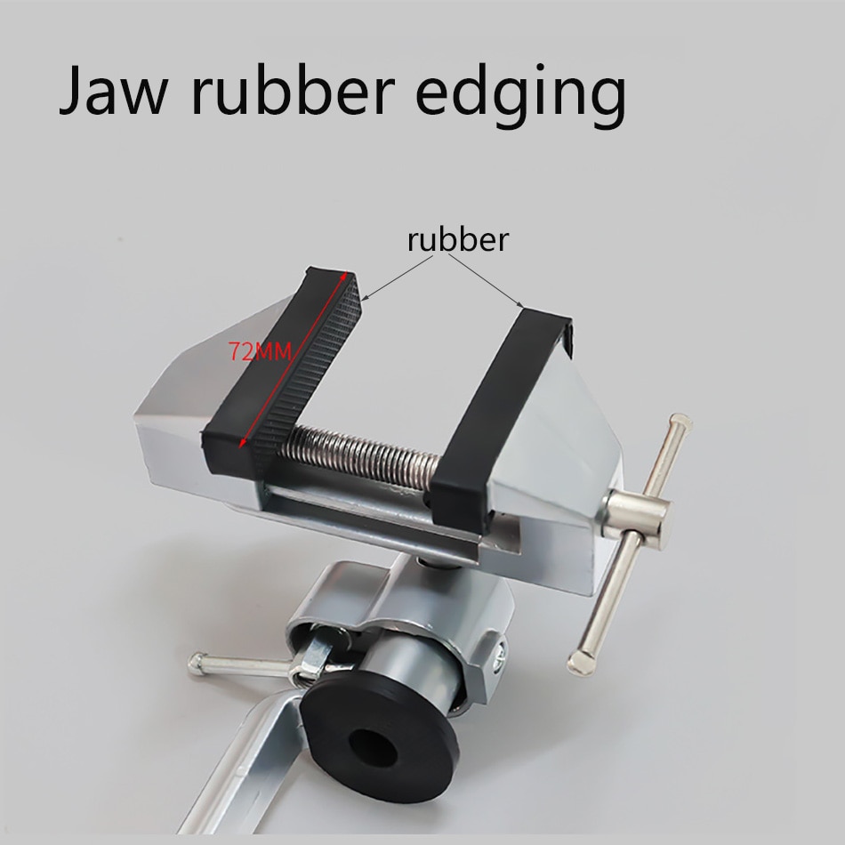 360 Degree Stand Bench Vise Clamp Rotating Table Vise Swivel Electric Drill Multifunctional Mold Table-Screw Craft Fixed-Repair