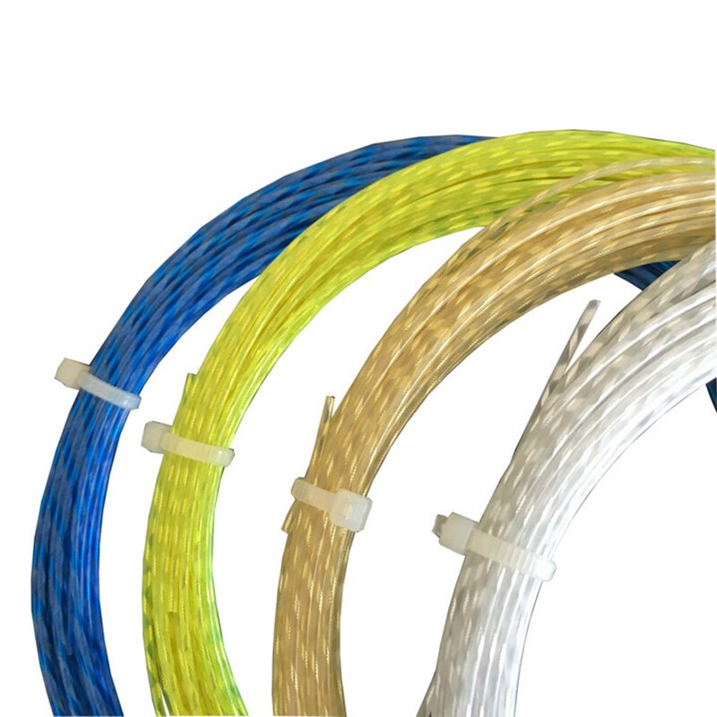 Powerti 1.3mm WIRE NYLON Tennis String Durable Crimp Soft Tennis Training Racket Strings 200m Reel Control PT-122