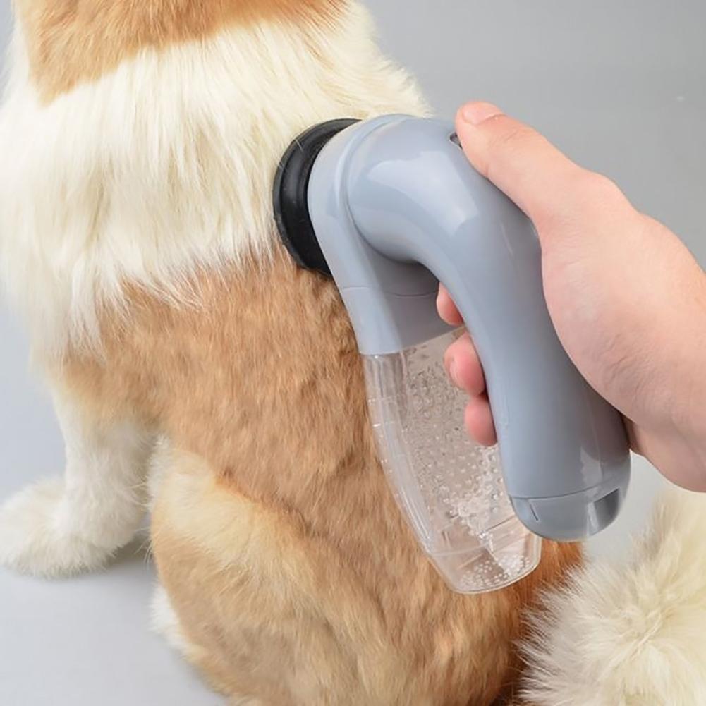 Dispositivo eléctrico portátil para quitar el pelo de mascotas, aspiradora de limpieza de masaje para gatos y perros, cepillo para el pelo de mascotas