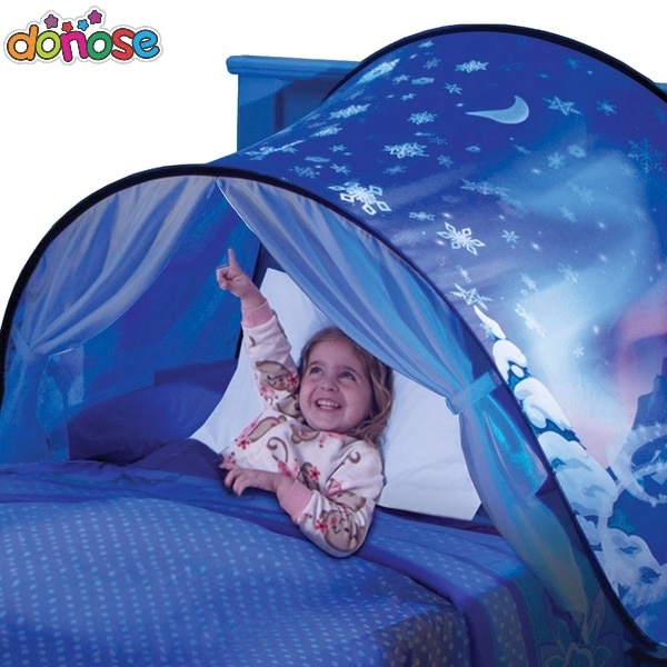 Droom Fantasie Tenten Voor Kinderen Bed Tent Cartoon Opvouwbare Magic Playhouse Troostende Op Nacht Slapen Prinses Secret Kasteel