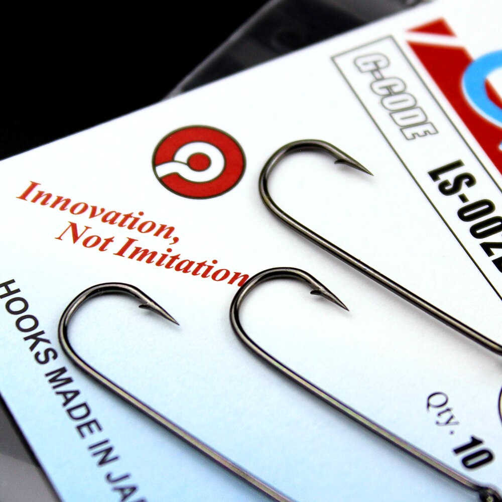 10pcs / 30pcs fishing hooks Long Fish Round Bent Joint Hook gamakatsu