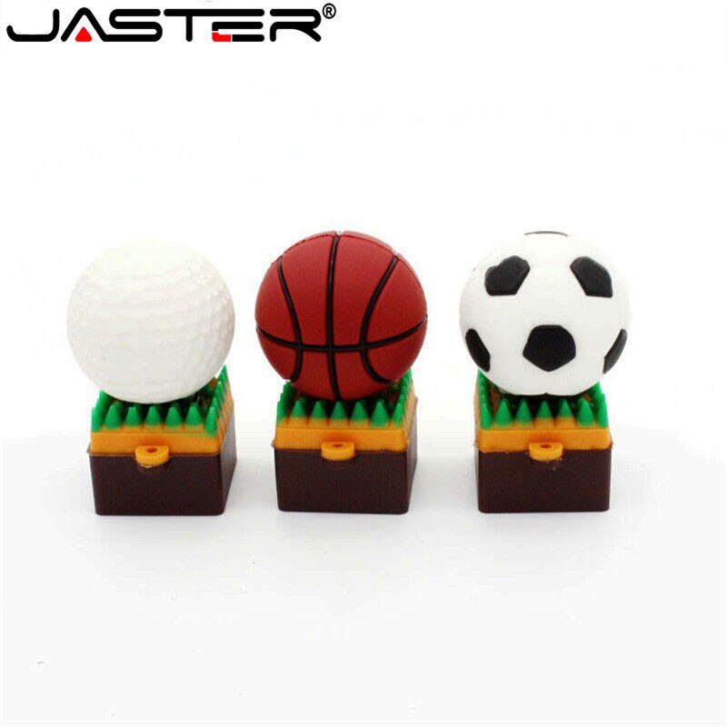 JASTER USB 2.0 flash memory stick football basketball Mini ball usb flash drive pen drive 4GB 16GB 32GB 64GB boy U disk