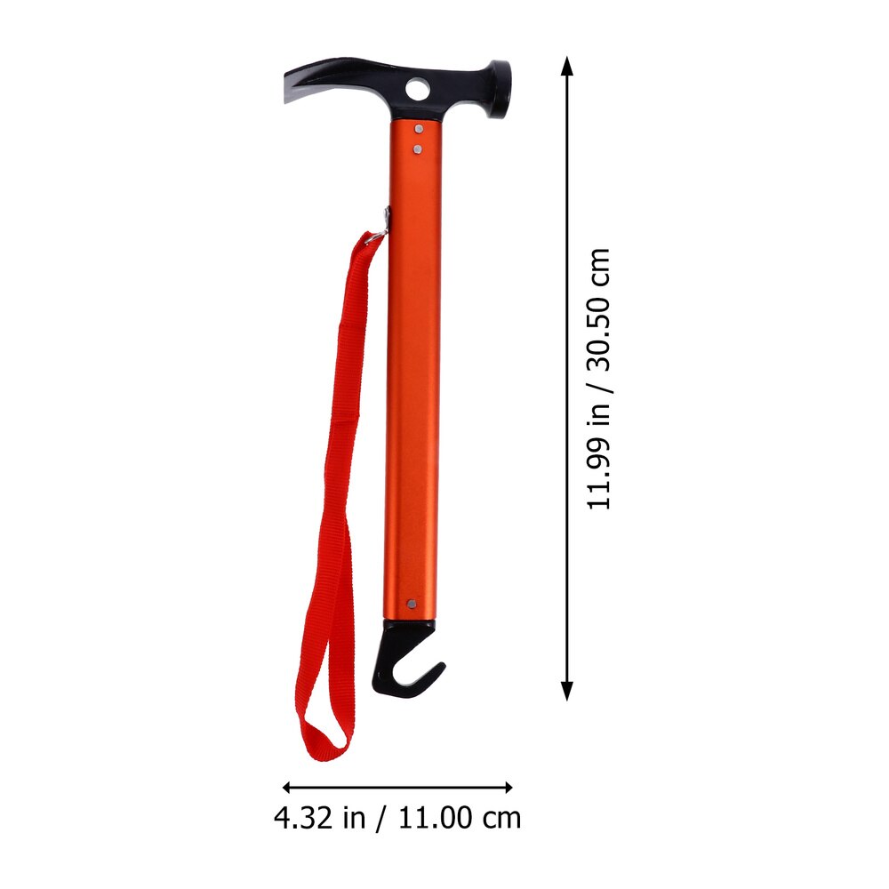 12PCS Camping Tent Stakes - Shovel Head Hammer Tool Set - Outdoor Triangular Nails