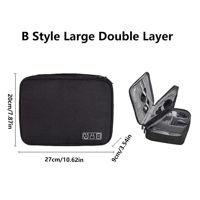 Stoß feste digitale Aufbewahrung tasche Elektronik geräte Zubehör Digitalis ierung Pack wasserdichte USB-Ladegerät Stecker Kabel Organizer Tasche: Lila