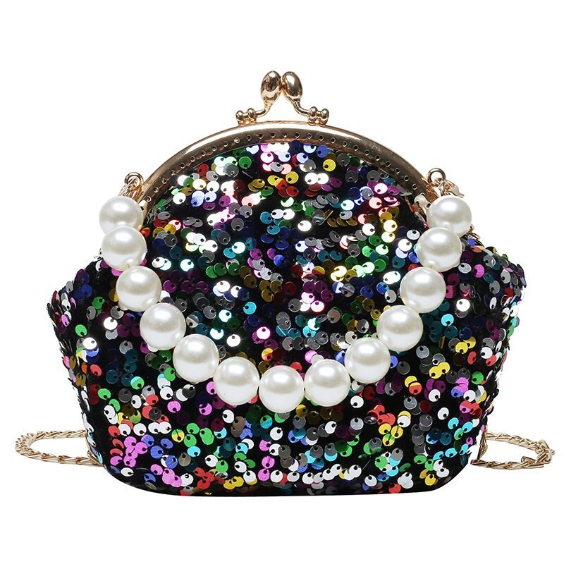 Pink Sugao Small Tote Bag for Women Shell Bag Cute Shoulder Bag Purses and Handbags Luxury Crossbody Bag For Women: Black