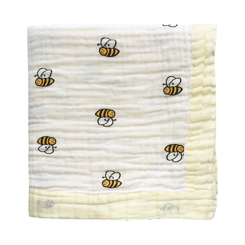 2- lags musselin bomull babytepper babysengetøy nyfødt swaddle wrap tykkere muslin bomull swaddle nyfødt swaddle
