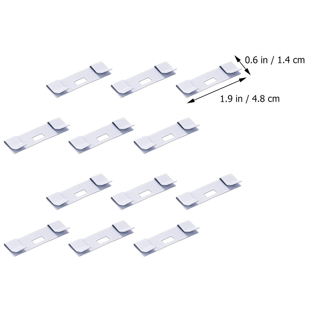 12 Stuks Gordijn Reparatie Mes Verticale Blinde Clip Tab Metalen Vane Saver Gordijnen Lamellen Label