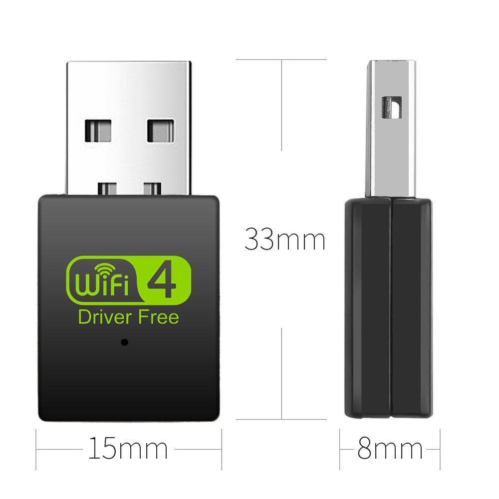300Mbps Wifi Adapter Driverless Draadloze Ontvanger Netwerkkaart Usb Wifi Zender Mini Gratis Drive Signaal Ontvangers