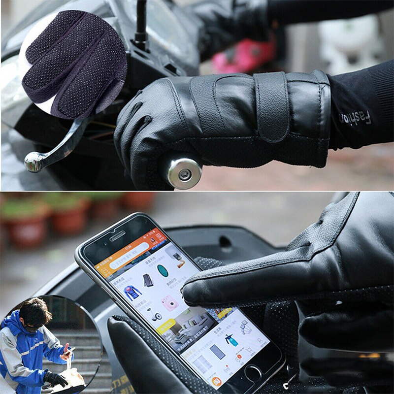 Motorcykel handsker vandtætte opvarmede guantes moto berøringsskærm usb chaging motorcykel racing ridning handsker vinter skiløb handsker