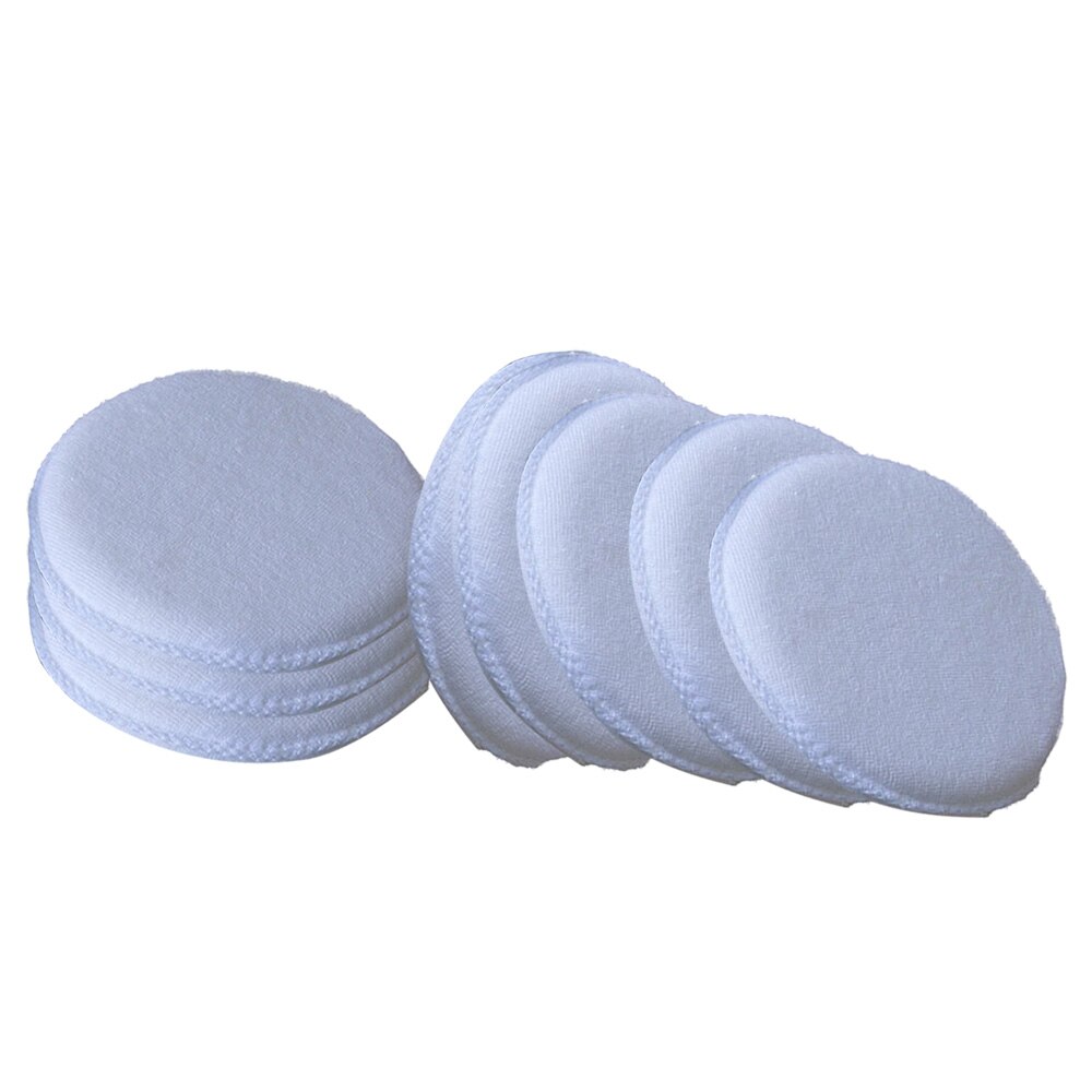 Cleaner Pad 12.5 * 2cm Mat Round Automotive White Waxing Replacement Set Car