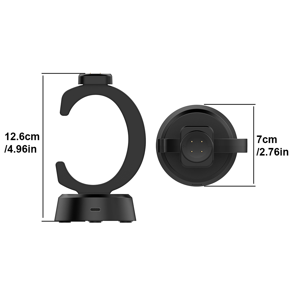 Suporte magnético doca do carregador com cabo de carregamento usb tipo-c suporte de carregamento para google pixel watch 3/watch 2/fitbit ace lte