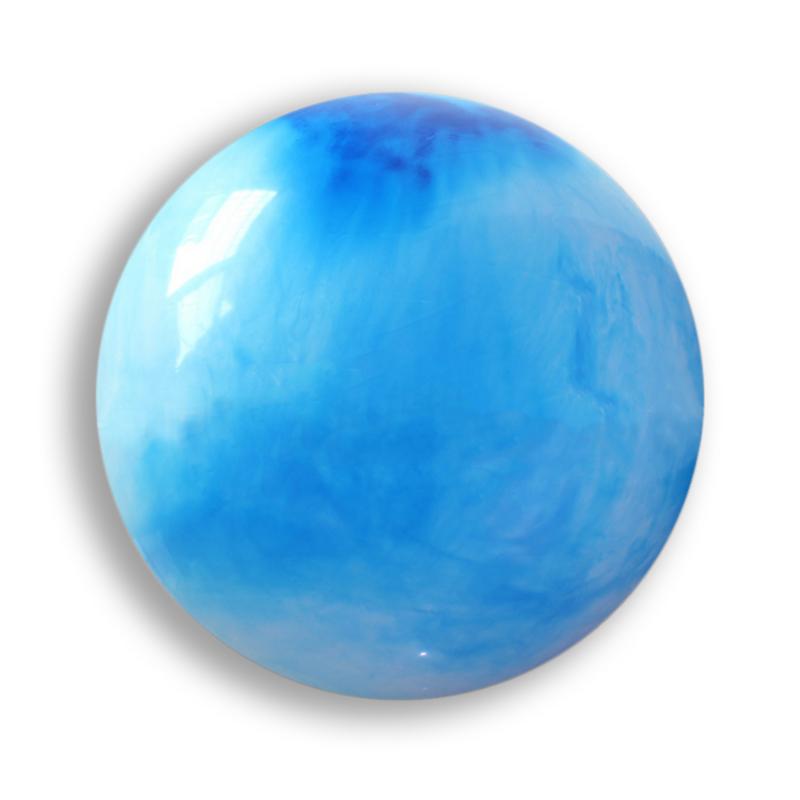55cm Rosy Clouds Yoga Ball PVC Fitball High Pilates Exercise Balance Ball Fitness Ball Explosion-proof Ballon: Blue