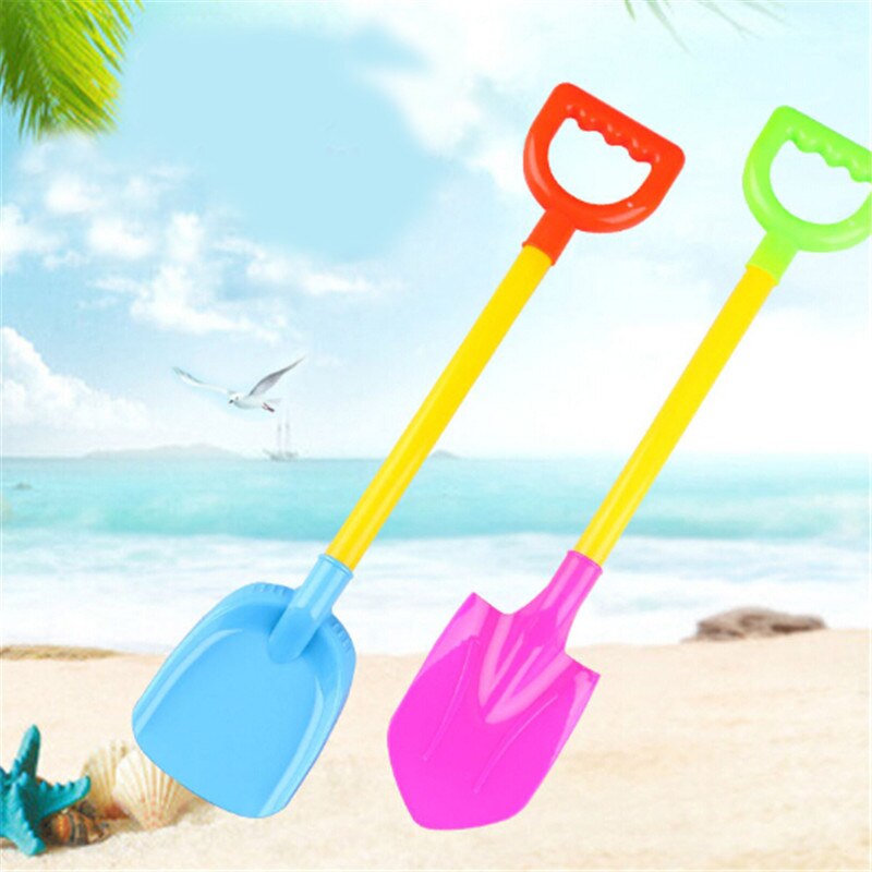 2pcs Kids Sandbeach Zand Strand Schop Speelgoed Kinderen Gekleurde Plastic Schop Model Voor Kinderen Outdoor Sport Strand Dune Tool speelgoed