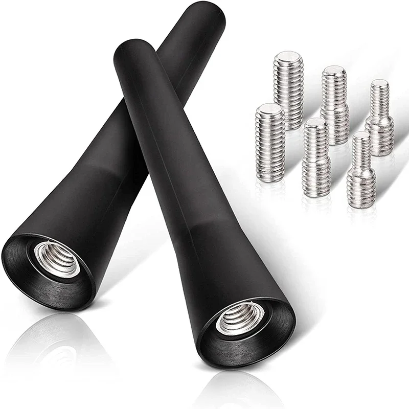 Antena de coche Mini accesorios cortos para coche Radio fuerte fijador de techo de coche 6,5 Cm de largo Universal con tornillos Mini Cooper
